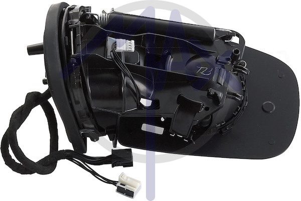 Specchietto retrovisore esterno sinistro, elettrico, senza calotta, ripiegabile elettricamente, vetro asferico cromato riscaldato