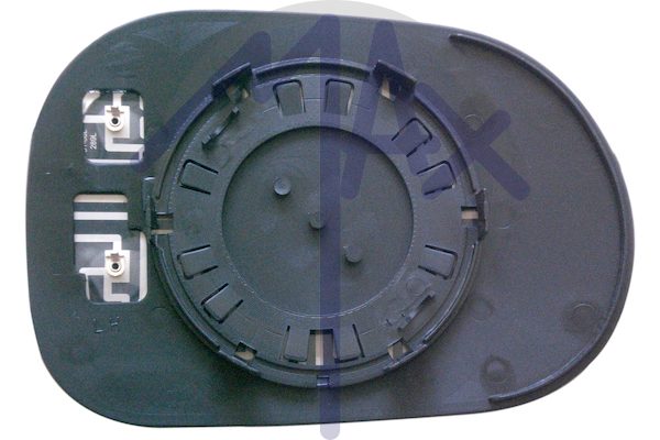 Left rear-view mirror glass, aspherical chrome, heated