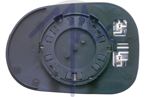 Rear-view mirror glass, right, heated aspherical chrome