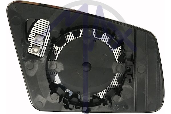 Left rear-view mirror glass, aspherical chrome, heated