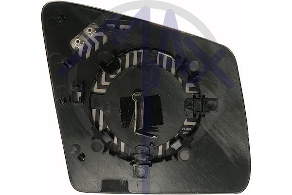 Left rear-view mirror glass, aspherical chrome, heated