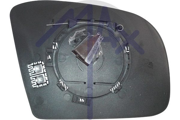 Left rear-view mirror glass, aspherical chrome, heated