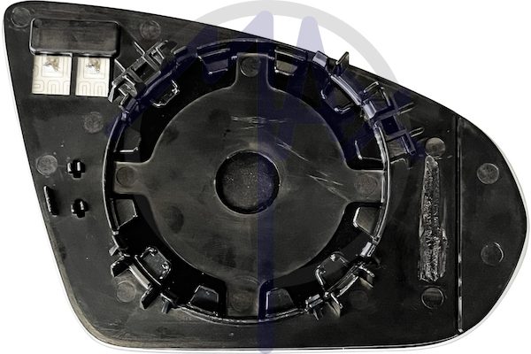 Left rear-view mirror glass, aspherical chrome, heated
