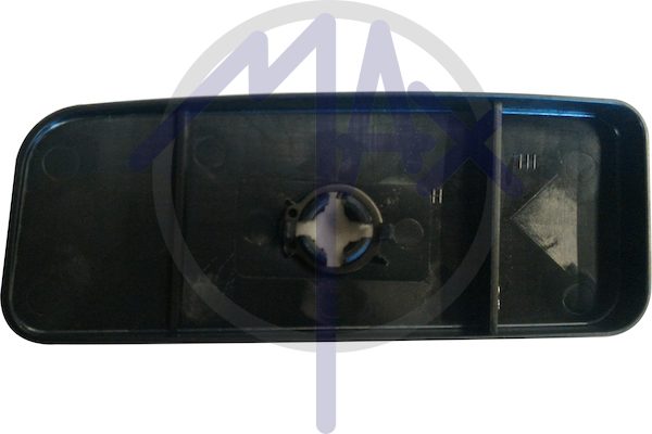Vetro specchietto retrovisore sinistro, convesso cromato, doppio vetro parte inferiore, base tonda