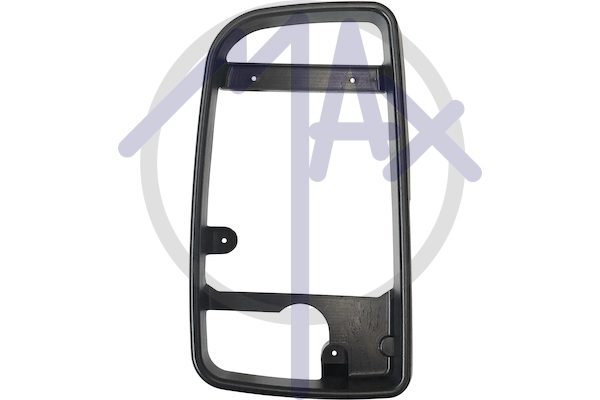 Cornice specchietto retrovisore sinistro, nera, versione cavo lungo