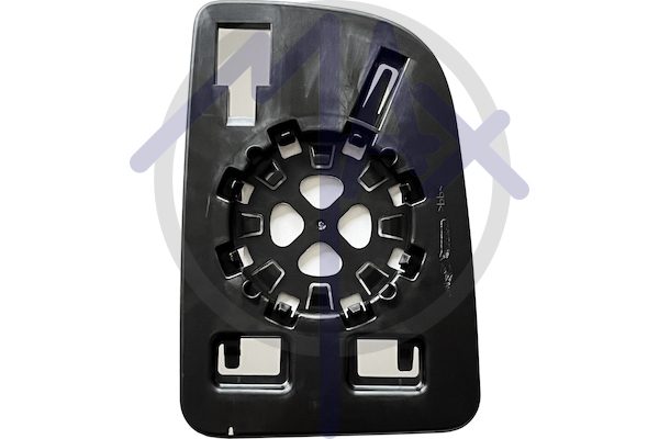Vetro specchietto retrovisore sinistro, convesso cromato, doppio vetro parte superiore, per retrovisore elettrico