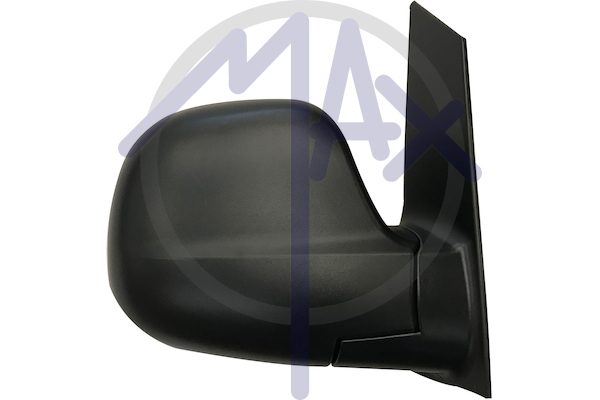 Specchietto retrovisore esterno destro, elettrico, calotta nera, vetro asferico cromato riscaldato