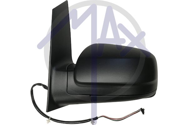 Specchietto retrovisore esterno sinistro, elettrico, calotta nera, vetro asferico cromato riscaldato