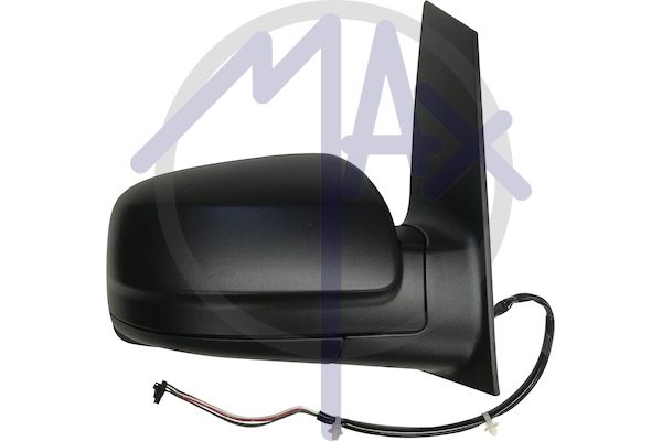 Specchietto retrovisore esterno destro, elettrico, calotta nera, vetro asferico cromato riscaldato