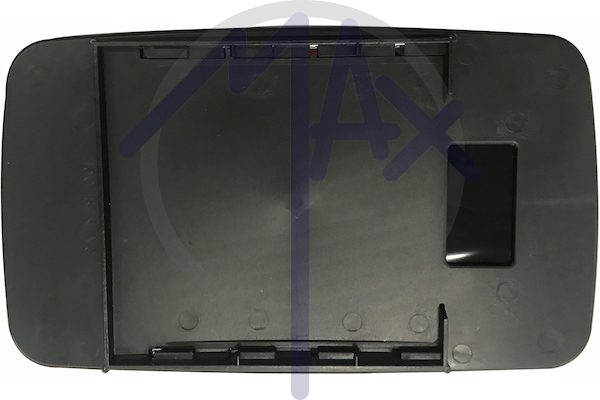 Rear-view mirror glass, right, convex chrome