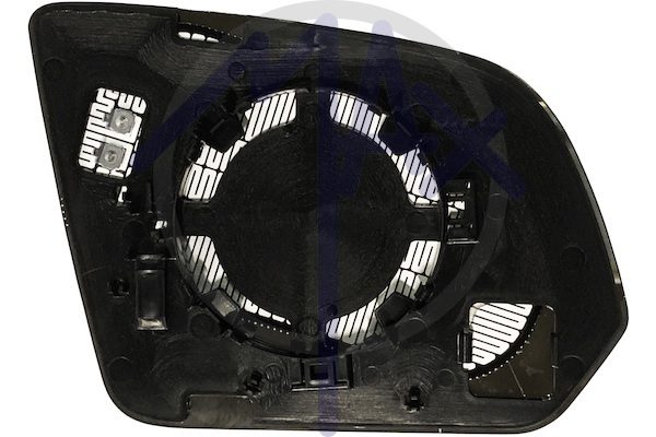 Left rear-view mirror glass, aspherical chrome, heated