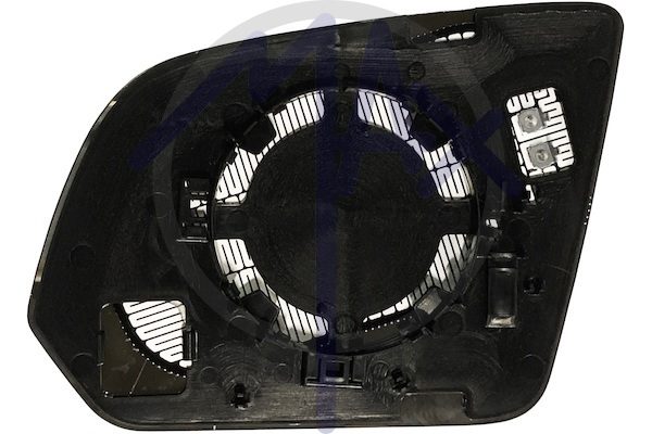 Rear-view mirror glass, right, heated aspherical chrome