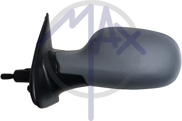 Left outer rear-view mirror, cable adjustment, cover to be painted, chrome aspherical glass