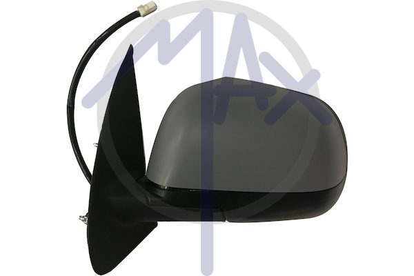 Left outer rear-view mirror, electric, cover to be painted, heated chrome convex glass, 5 pin