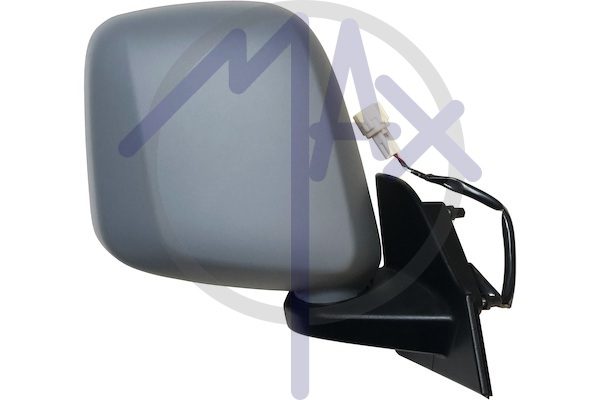 Specchietto retrovisore esterno destro, elettrico, calotta da verniciare, vetro convesso cromato riscaldato, doppio vetro, 5 pin
