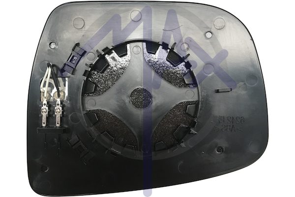 Right rear-view mirror glass, convex chrome, heated
