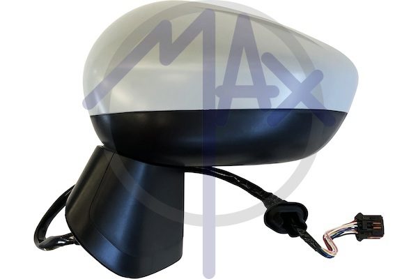 Left outer rear-view mirror, electric, cover to be painted, heated chrome convex glass, 5 pin