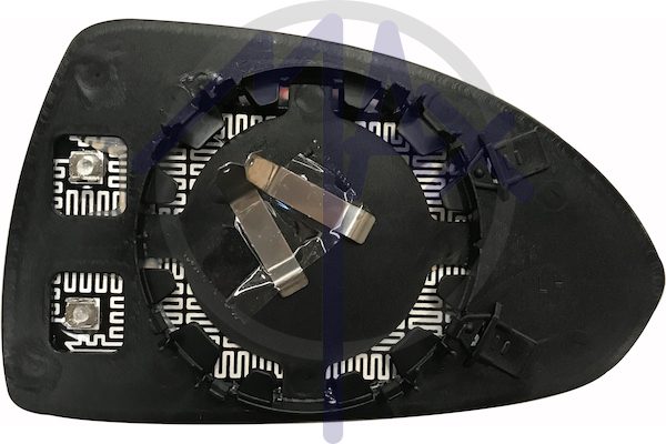 Left rear-view mirror glass, aspherical chrome, heated