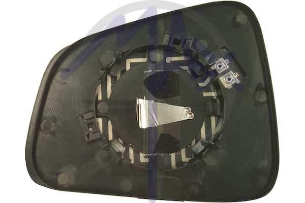 Right rear-view mirror glass, convex chrome, heated