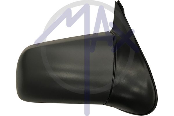 Specchietto retrovisore esterno destro, elettrico, calotta nera, vetro convesso argentato riscaldato