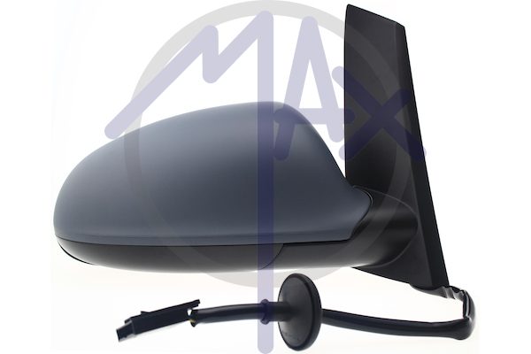 Right outer rear-view mirror, electric, cover to be painted, heated chrome convex glass, 5 pin