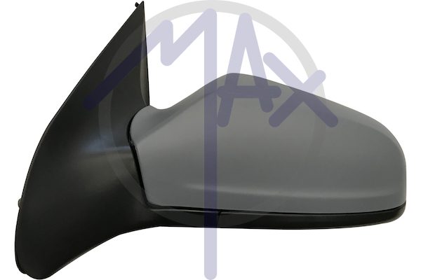Specchietto retrovisore esterno sinistro, elettrico, calotta da verniciare, vetro asferico cromato riscaldato