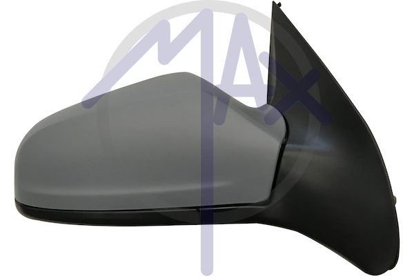 Specchietto retrovisore esterno destro, elettrico, calotta da verniciare, vetro convesso cromato riscaldato