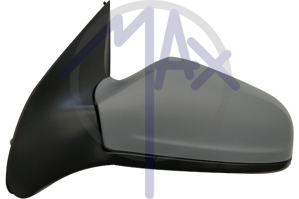 Specchietto retrovisore esterno sinistro, elettrico, calotta da verniciare, ripiegabile elettricamente, vetro asferico cromato riscaldato