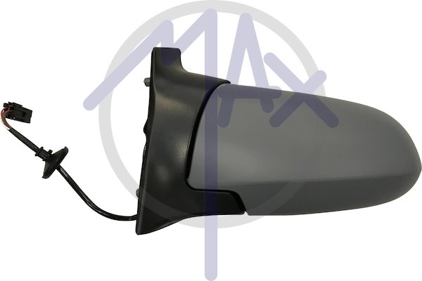Exterior rear-view mirror, left, electric, cover for painting, heated aspherical chrome glass