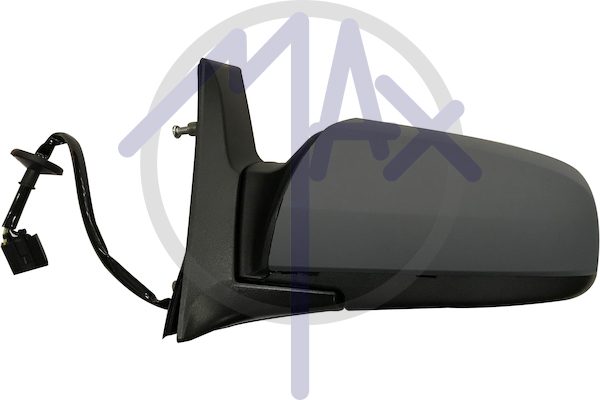 Exterior rear-view mirror, left, electric, cover for painting, heated aspherical chrome glass