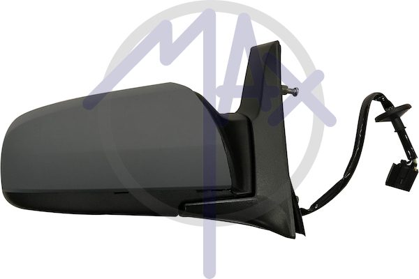 Specchietto retrovisore esterno destro, elettrico, calotta da verniciare, vetro convesso cromato riscaldato