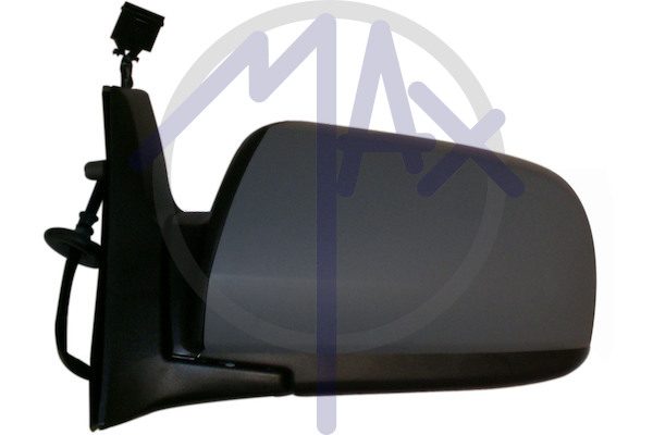Exterior rear-view mirror left, electric, cap to be painted, aspherical chrome heated glass, 5 pin