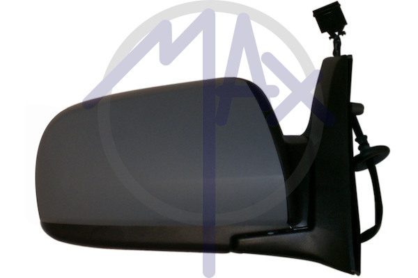 Specchietto retrovisore esterno destro, elettrico, calotta da verniciare, ripiegabile elettricamente, vetro convesso cromato riscaldato, 7 pin