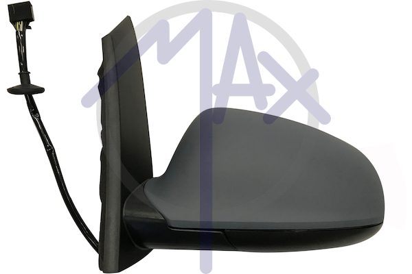 Specchietto retrovisore esterno sinistro, elettrico, calotta da verniciare, ripiegabile elettricamente, vetro asferico cromato riscaldato, 7 pin