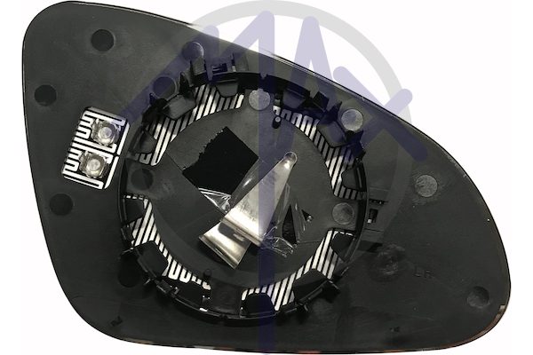 Left rear-view mirror glass, aspherical chrome, heated