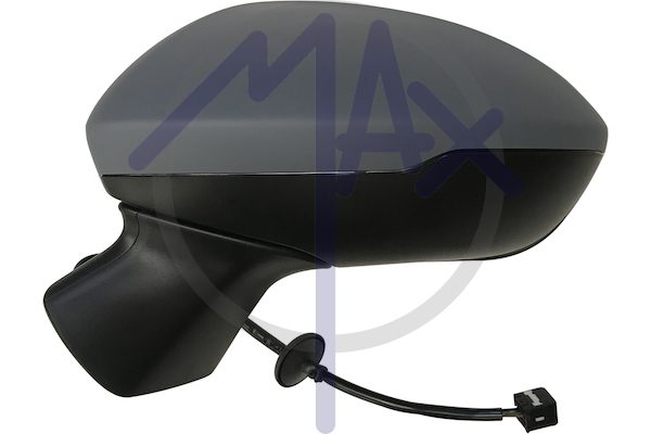 Exterior rear-view mirror, left, electric, cover for painting, heated aspherical chrome glass
