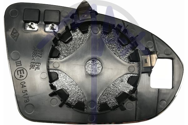 Left rear-view mirror glass, aspherical chrome, heated