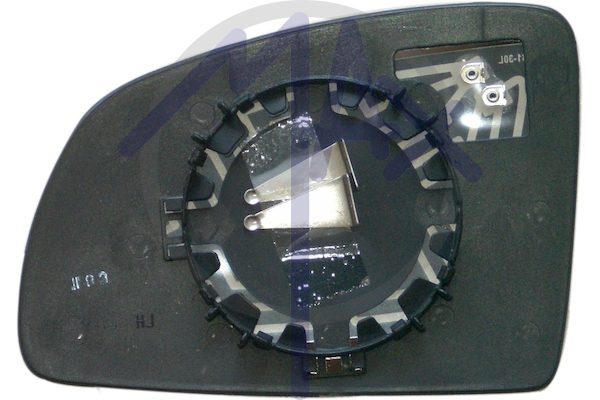 Right rear-view mirror glass, convex chrome, heated
