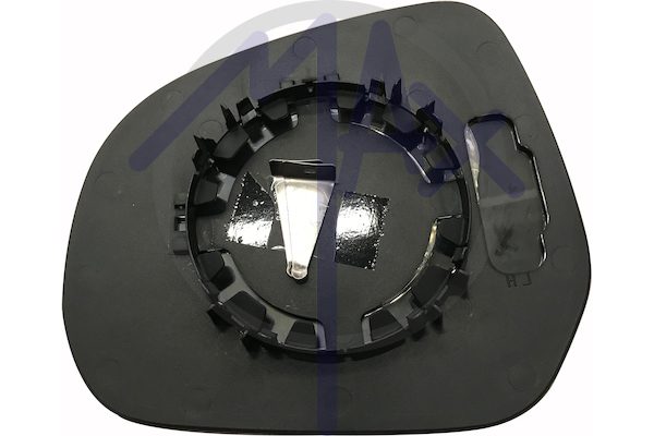 Rear-view mirror glass, right, convex chrome