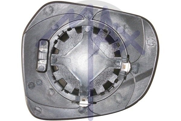 Right rear-view mirror glass, convex chrome, heated