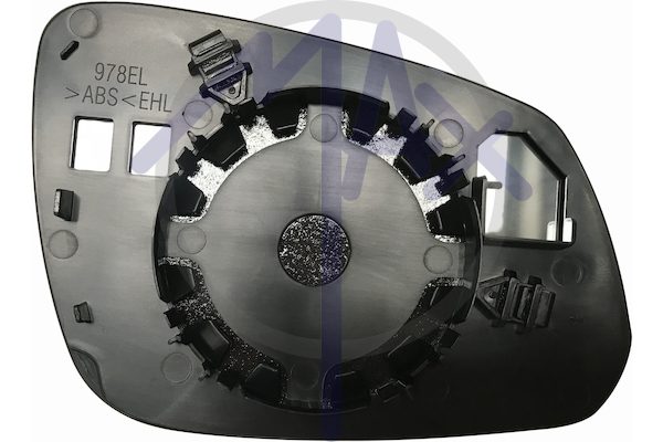 Rear-view mirror glass, left, convex chrome