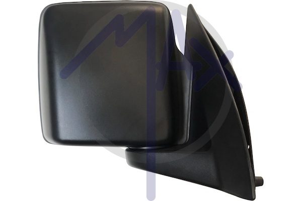Specchietto retrovisore esterno destro, elettrico, calotta nera, vetro convesso cromato riscaldato, 5 pin