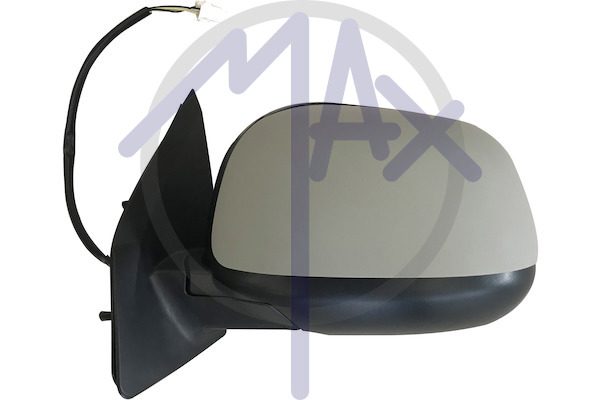 Left outer rear-view mirror, electric, cover to be painted, heated chrome convex glass, 5 pin