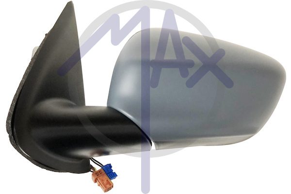 Left outer rear-view mirror, electric, cover to be painted, heated chrome convex glass, 5 pin