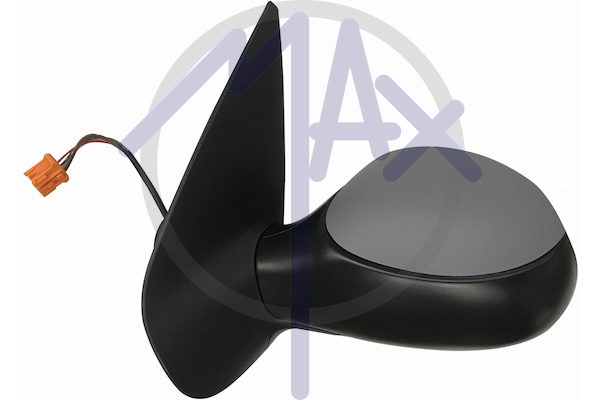 Exterior rear-view mirror, left, electric, cover for painting, heated aspherical chrome glass