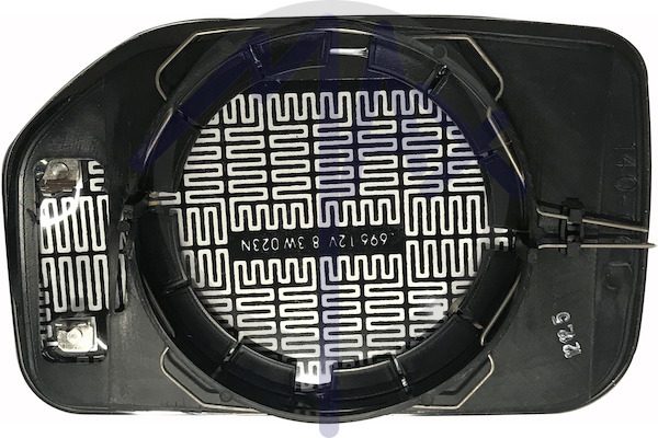Vetro specchietto retrovisore sinistro, asferico argentato riscaldato
