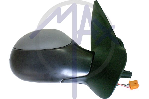 Outer rear-view mirror right, electric, cap to be painted, with temperature sensor, heated chrome convex glass, 7 pin
