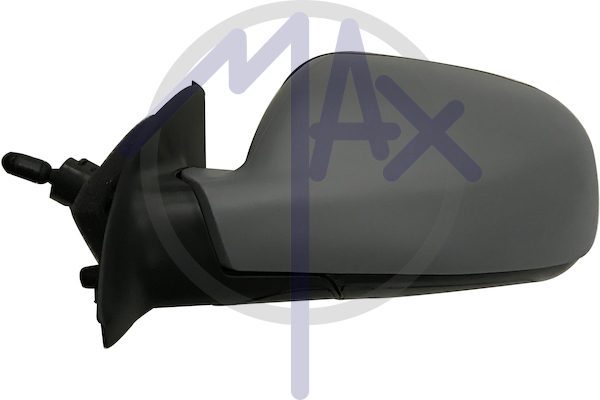 Left outer rear-view mirror, cable adjustment, cover to be painted, chrome aspherical glass