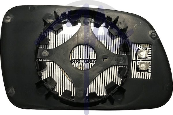 Rear-view mirror glass left, heated blue aspherical