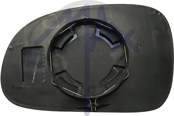 Rear-view mirror glass, right, convex chrome